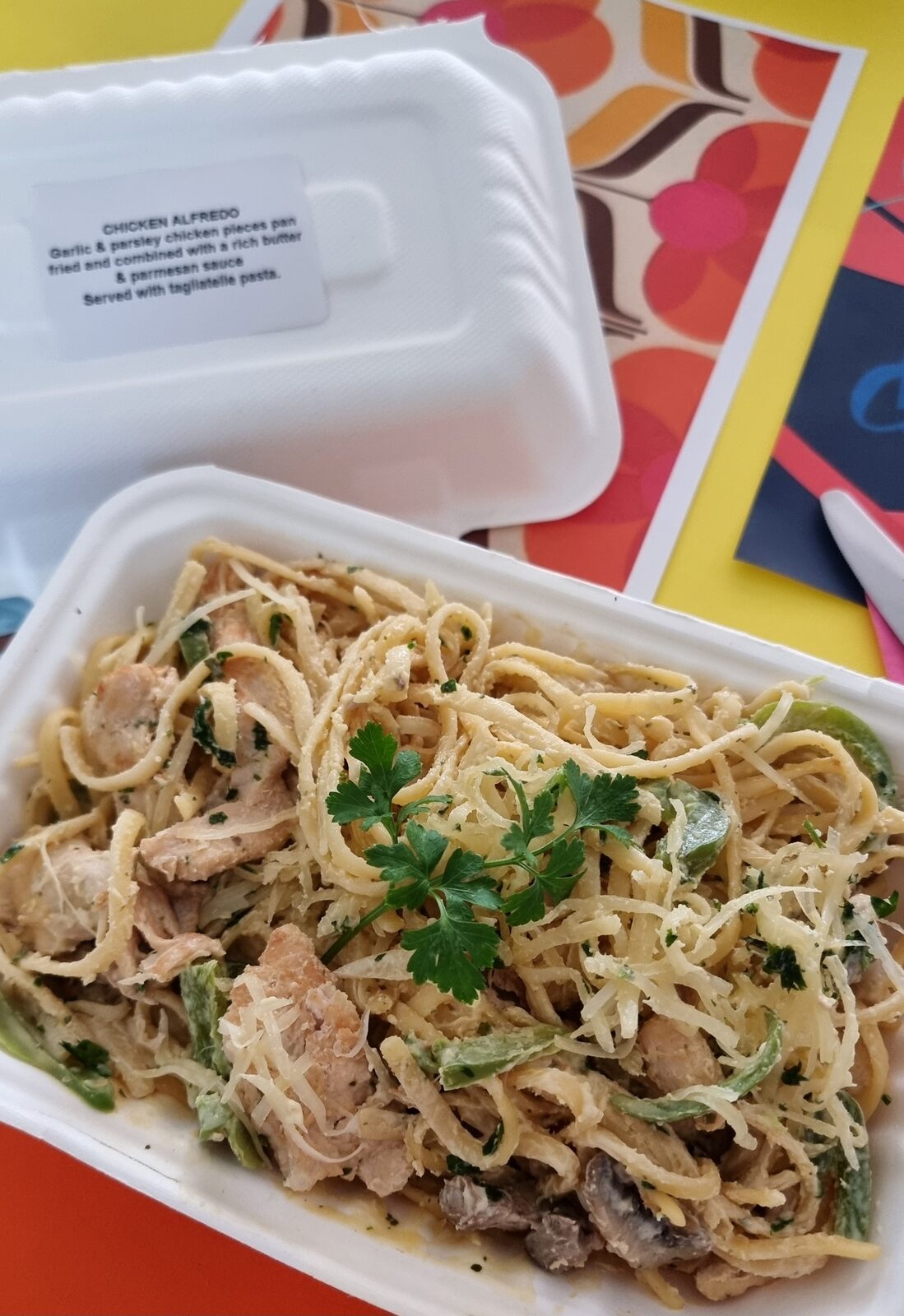 Chicken alfredo, catering Pretoria