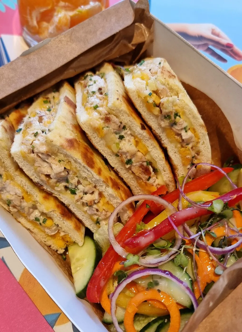 Chicken mayo sandwich box &ndash; subsidised staff lunches